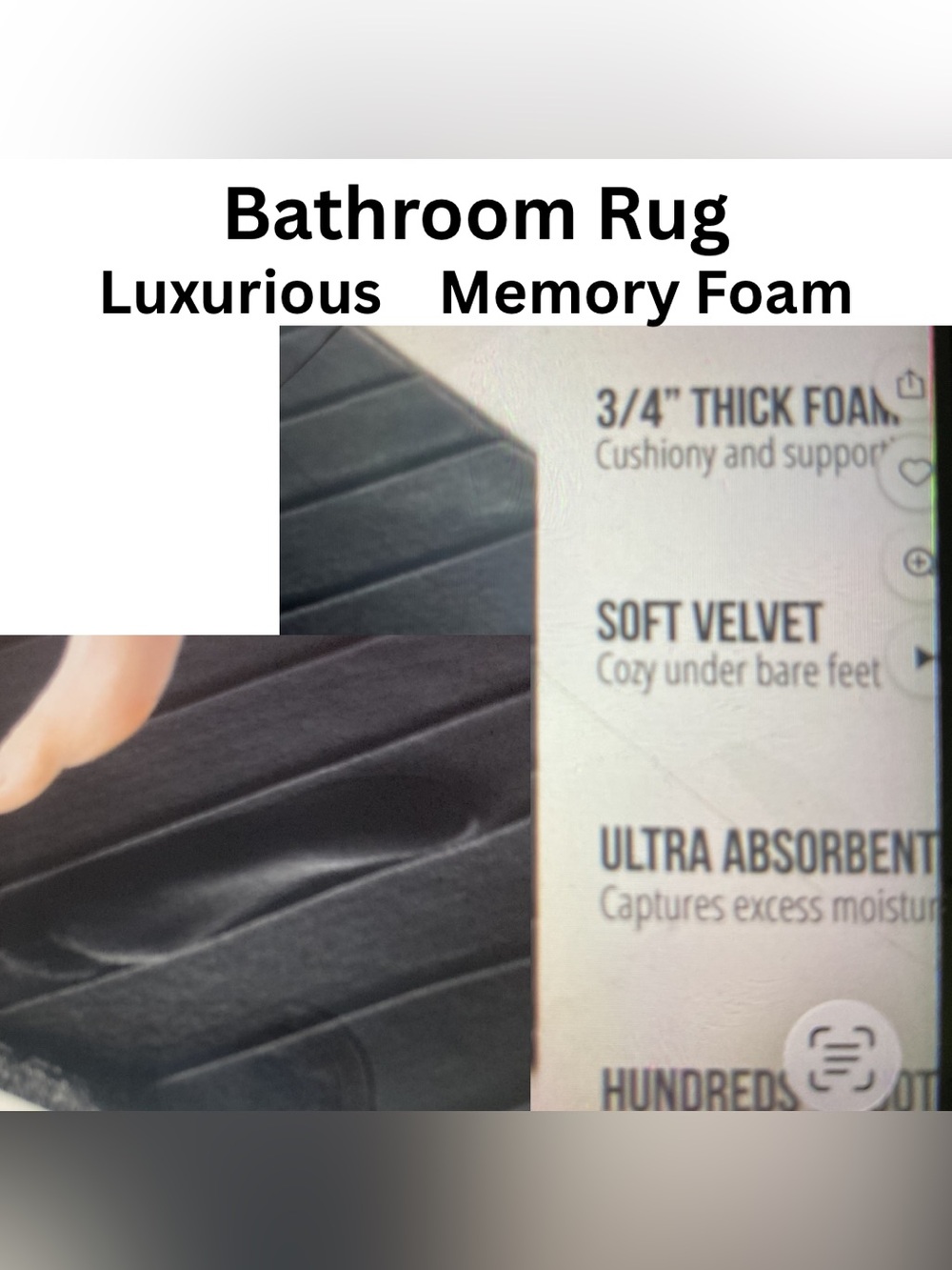 Gorilla Memory Foam  Bathroom Rug